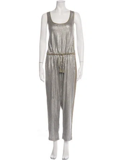 Pre-owned Calypso St Barth Patterned Scoop Neck Jumpsuit W/ Tags In Multicolor