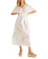 Calypso St Barth Penelope Dress In White Palm
