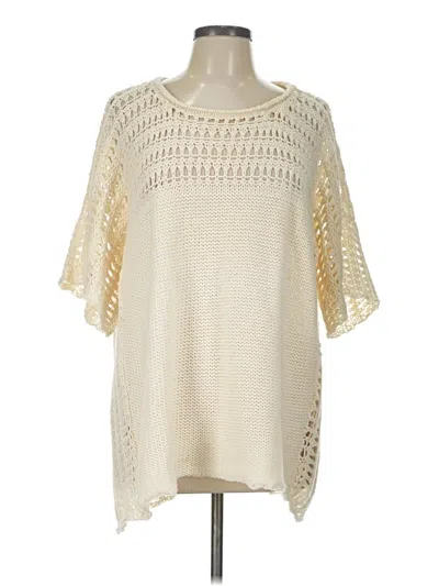 Pre-owned Calypso St Barth Poncho In Ivory