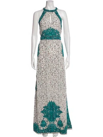Pre-owned Calypso St Barth Printed Long Dress In Multi