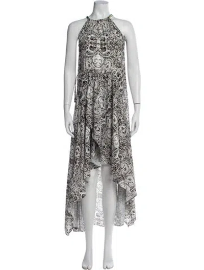 Pre-owned Calypso St Barth Printed Long Dress In Multi