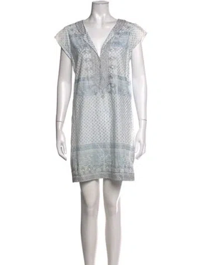 Pre-owned Calypso St Barth Printed Mini Dress In Black