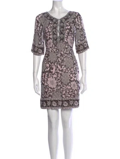 Pre-owned Calypso St Barth Printed Mini Dress In Multi