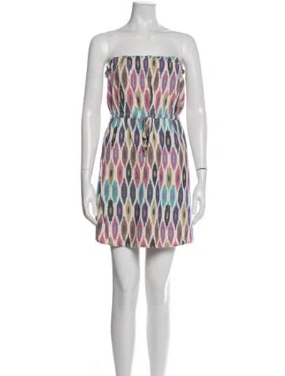 Pre-owned Calypso St Barth Printed Mini Dress In Multi