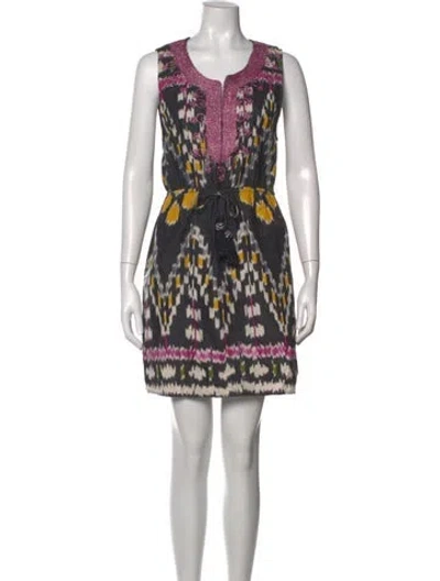 Pre-owned Calypso St Barth Printed Mini Dress In Multi