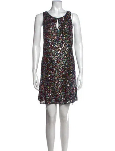 Pre-owned Calypso St Barth Printed Mini Dress In Multicolor