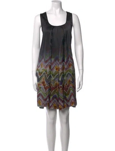 Pre-owned Calypso St Barth Printed Mini Dress In Multicolor