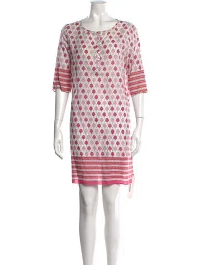 Pre-owned Calypso St Barth Printed Mini Dress In Pink