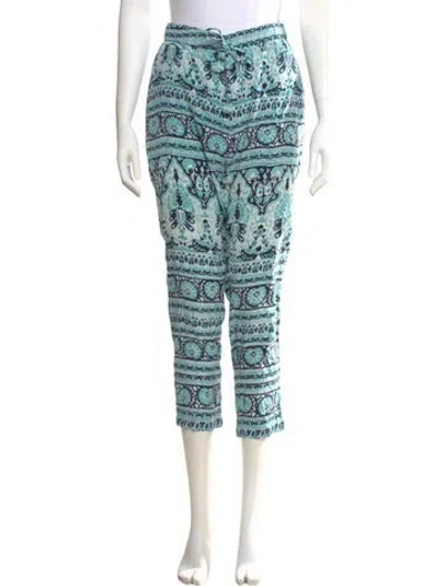 Pre-owned Calypso St Barth Printed Skinny Leg Pants In Blue