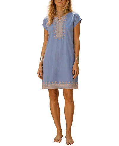 Calypso St Barth Rowena Tunic In Blue