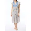 Calypso St Barth Calypso St. Barth Rugby Dress In Rainbow/blue