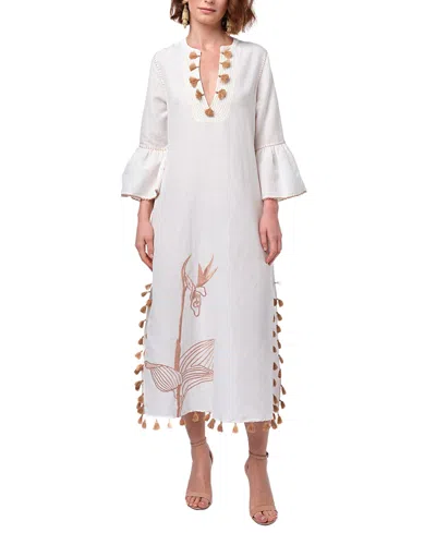 Calypso St Barth Sarina Kaftan In White
