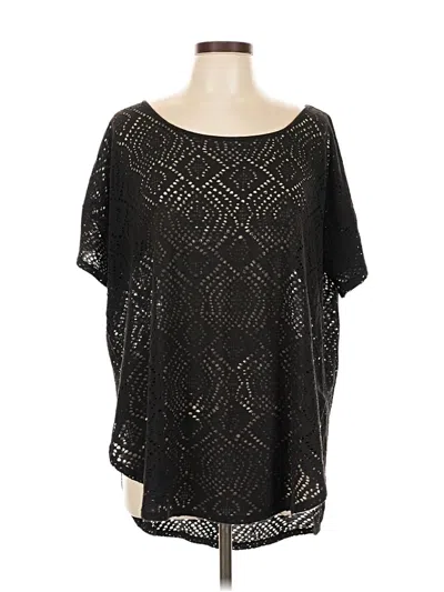 Pre-owned Calypso St Barth Short Sleeve Blouse In Black