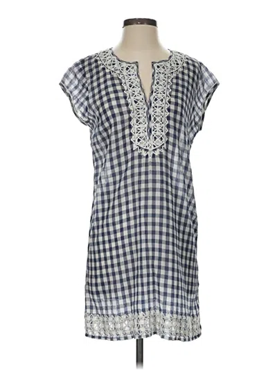 Pre-owned Calypso St Barth Short Sleeve Blouse In Blue
