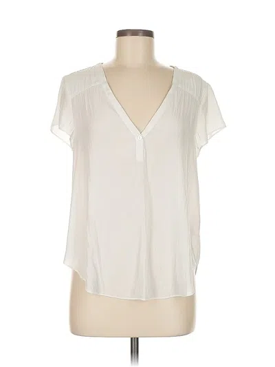 Pre-owned Calypso St Barth Short Sleeve Blouse In White