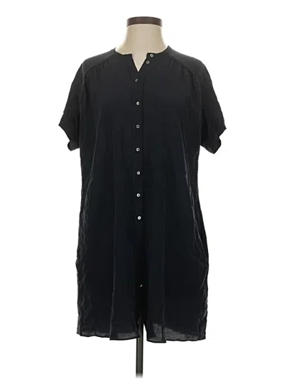 Pre-owned Calypso St Barth Short Sleeve Button Down Shirt In Black