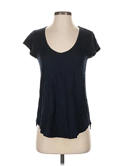 Pre-owned Calypso St Barth Short Sleeve Top Black Scoop Neck Tops