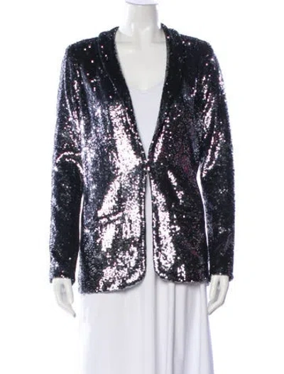 Pre-owned Calypso St Barth Silk Evening Jacket In Blue