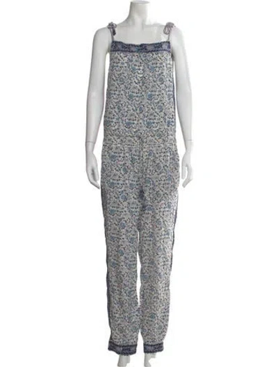 Pre-owned Calypso St Barth Silk Floral Print Jumpsuit In Multi