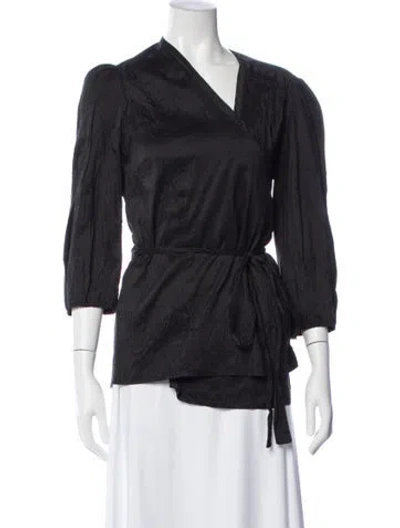 Pre-owned Calypso St Barth Silk Jacket W/ Tags In Black