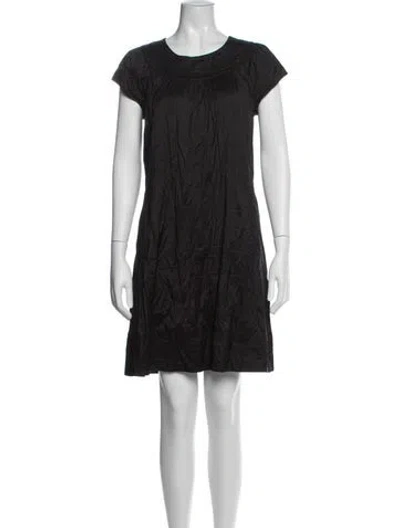 Pre-owned Calypso St Barth Silk Knee-length Dress In Black