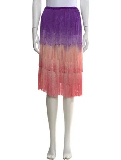 Pre-owned Calypso St Barth Silk Knee-length Skirt In Pink