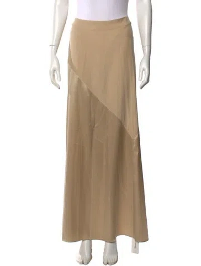 Pre-owned Calypso St Barth Silk Long Skirt In Neutral
