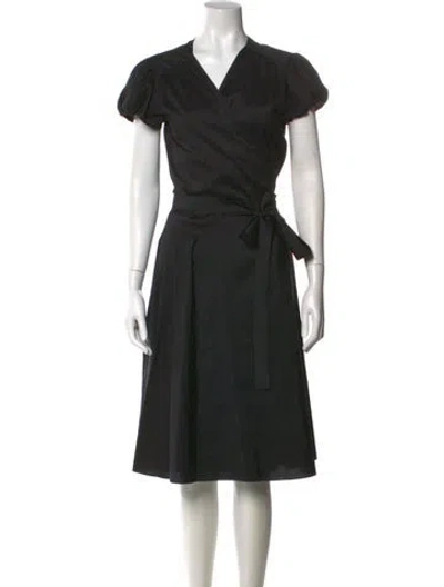 Pre-owned Calypso St Barth Silk Midi Length Dress In Black