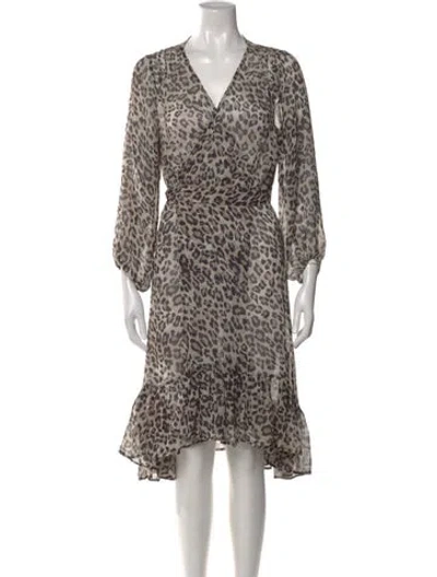 Pre-owned Calypso St Barth Silk Midi Length Dress In Brown