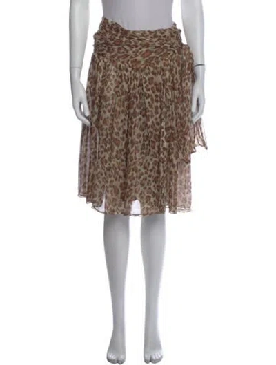 Pre-owned Calypso St Barth Silk Midi Length Skirt In Multi