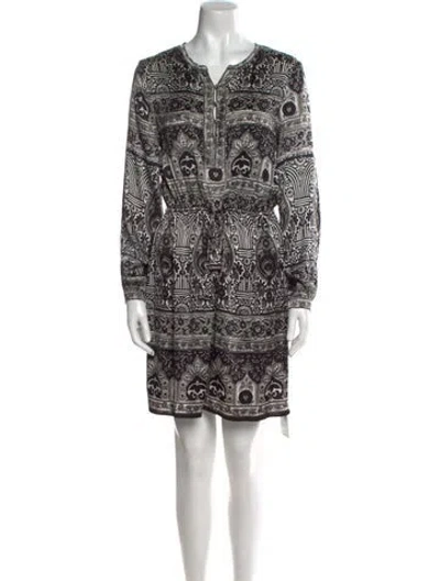Pre-owned Calypso St Barth Silk Mini Dress In Black