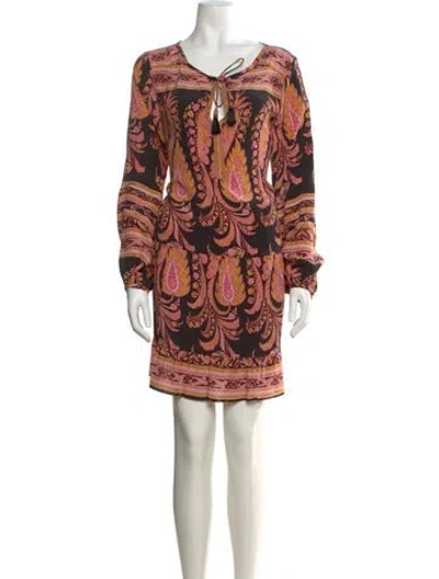 Pre-owned Calypso St Barth Silk Mini Dress In Black
