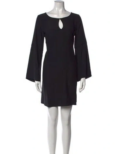 Pre-owned Calypso St Barth Silk Mini Dress In Black