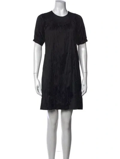 Pre-owned Calypso St Barth Silk Mini Dress In Black