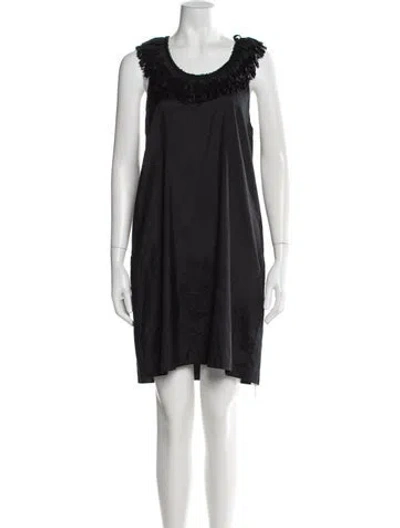 Pre-owned Calypso St Barth Silk Mini Dress In Gray