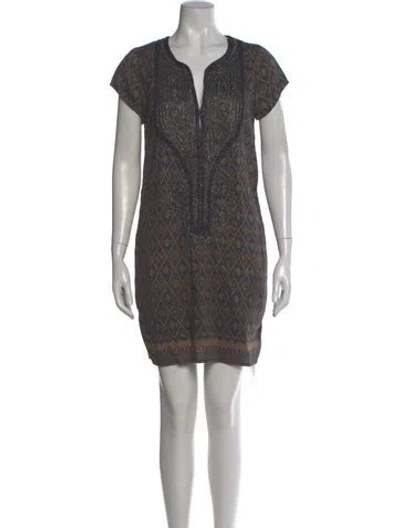 Pre-owned Calypso St Barth Silk Mini Dress In Multi