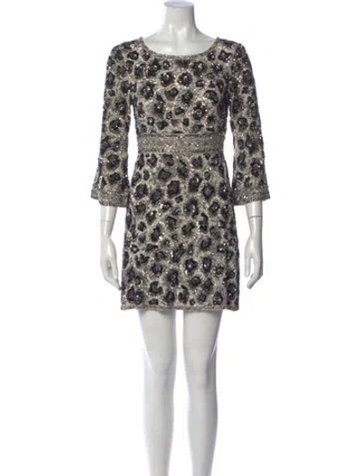 Pre-owned Calypso St Barth Silk Mini Dress In Multi