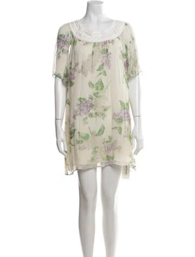 Pre-owned Calypso St Barth Silk Mini Dress In Multi