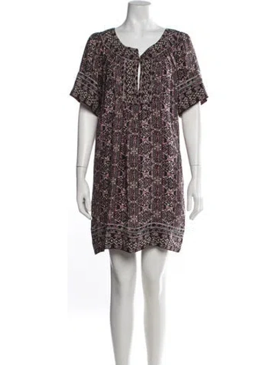 Pre-owned Calypso St Barth Silk Mini Dress In Multicolor