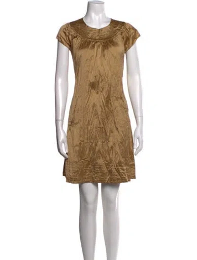 Pre-owned Calypso St Barth Silk Mini Dress In Neutrals