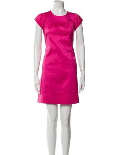 Pre-owned Calypso St Barth Silk Mini Dress In Pink