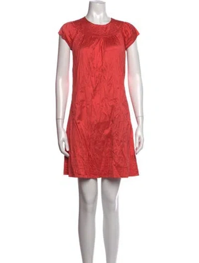 Pre-owned Calypso St Barth Silk Mini Dress In Pink