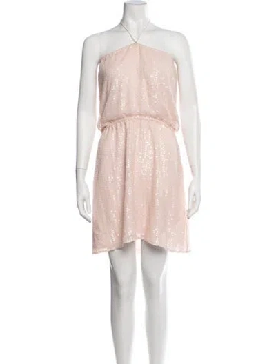 Pre-owned Calypso St Barth Silk Mini Dress In Pink