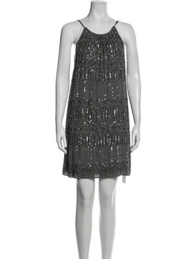 Pre-owned Calypso St Barth Silk Mini Dress In White
