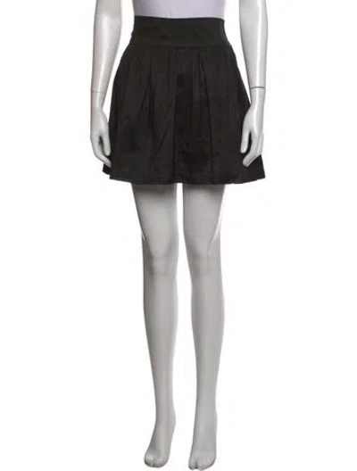 Pre-owned Calypso St Barth Silk Mini Skirt In Black
