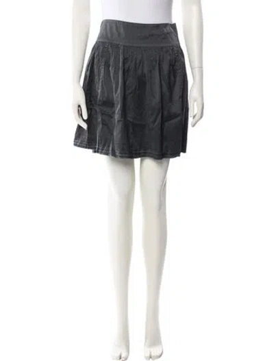Pre-owned Calypso St Barth Silk Mini Skirt In Gray