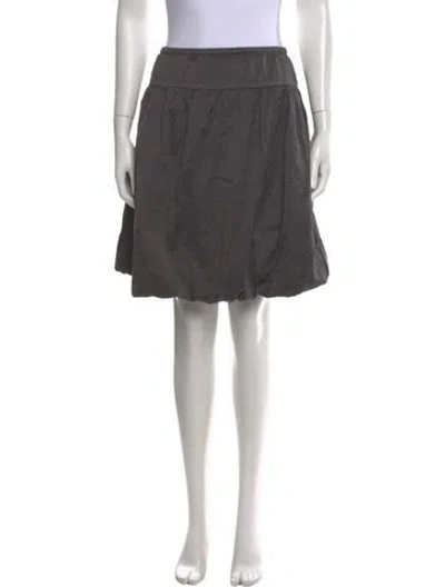 Pre-owned Calypso St Barth Silk Mini Skirt In Gray