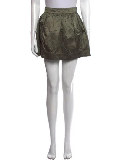 Pre-owned Calypso St Barth Silk Mini Skirt In Metallic