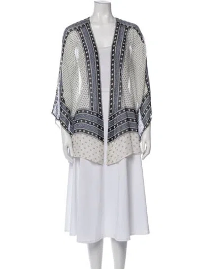 Pre-owned Calypso St Barth Silk Printed Top In Multi