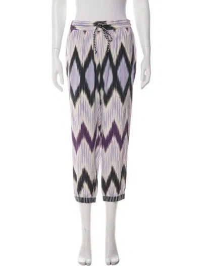 Pre-owned Calypso St Barth Silk Wide Leg Pants In Multi